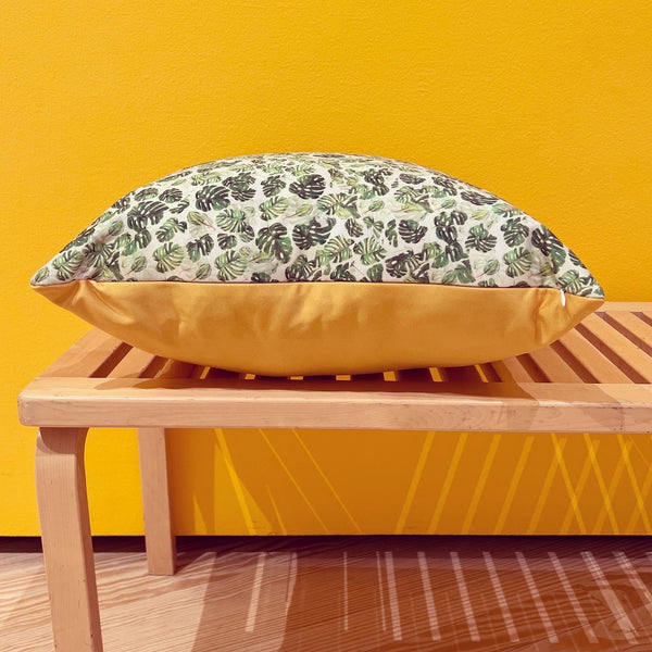 Amoako Boafo Monstera Leaf Pillow