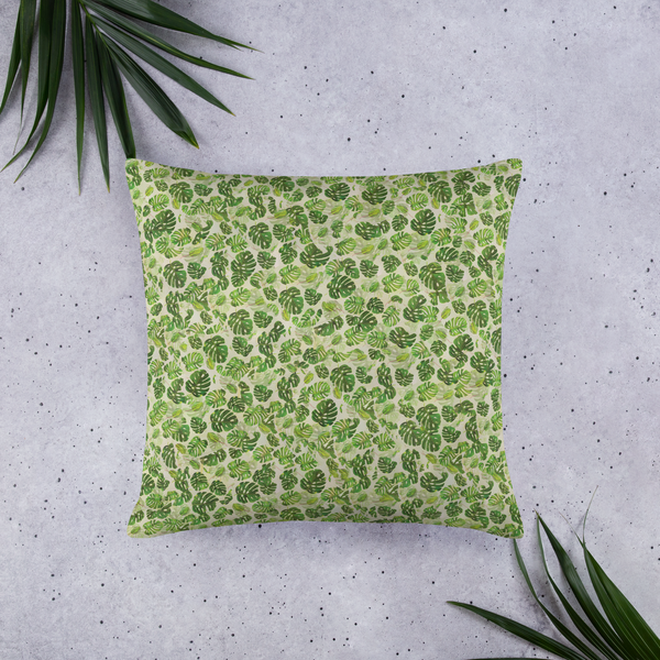 Amoako Boafo Monstera Leaf Pillow