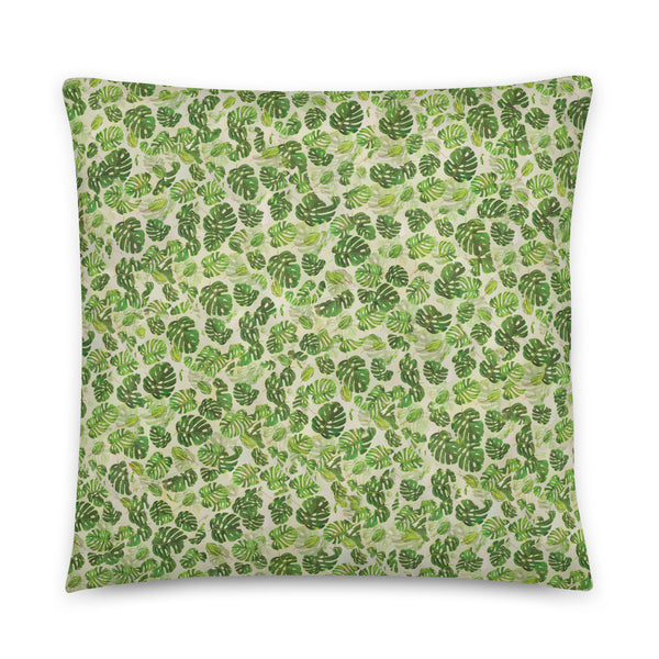 Amoako Boafo Monstera Leaf Pillow