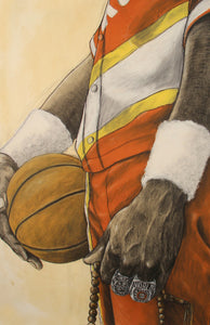 Hakeem Olajuwon poster by Robert Pruitt