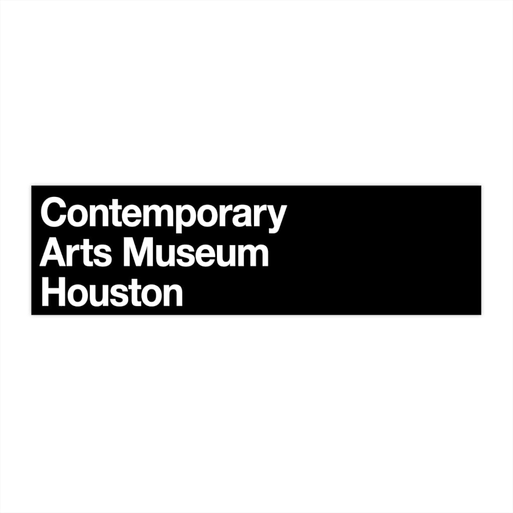 CAMH Logo Bumper Sticker – Contemporary Arts Museum Houston Shop